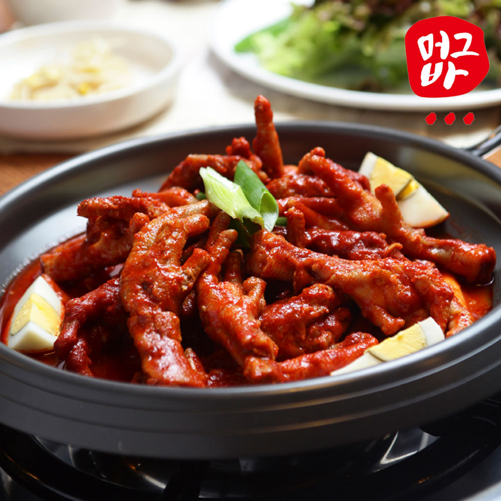 매콤한 국물닭발 통뼈닭발 캠핑음식 안주 매운닭발 500g, 3개 - 상세 이미지 2