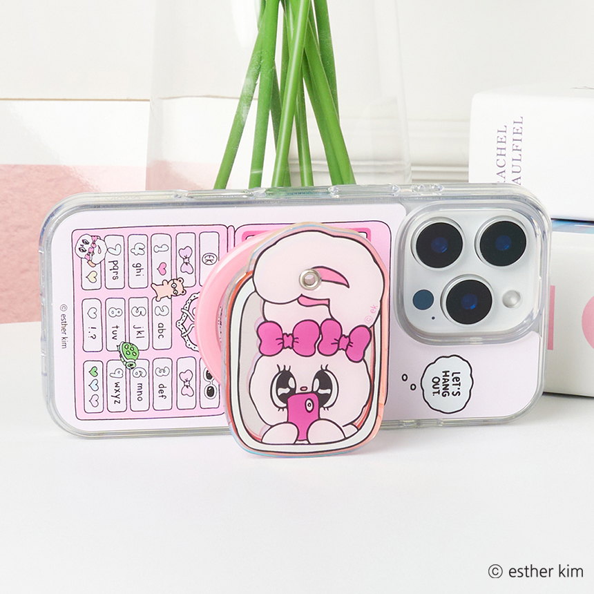 에스더버니 셀피 미러 리본버니 미러 모션 맥세이프 그립톡 스마트톡