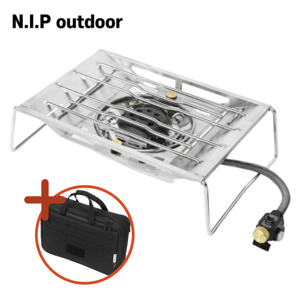 NIP 플랫버너 실버 IGT 강염 파워플레이트 캠핑가스버너