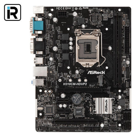 애즈락 [중고]H310CM-HDVP2 인텔 H310 메인보드 8세대 9세대 1151v2소켓 애즈락