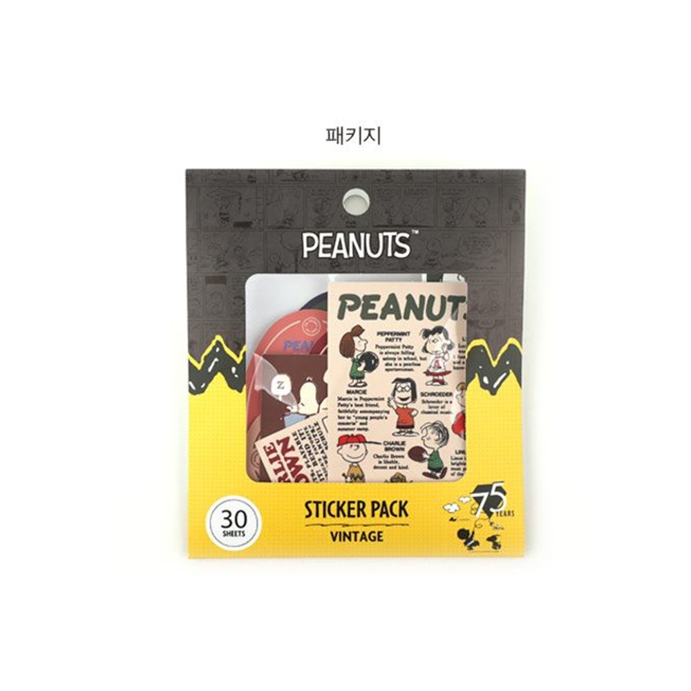 스누피 스티커 팩 피너츠 다꾸 데코 폰꾸 빈티지 귀여운 캐릭터스티커 굿즈 선물 - 상세 이미지 4