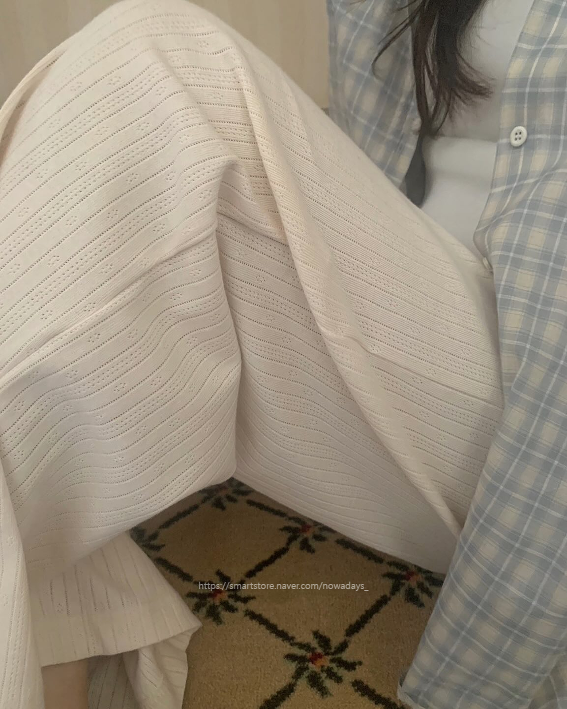 pyt 프리티영띵 펀칭 밴딩 팬츠 밴딩 일자 데일리 바지 (2col) 상세 이미지 8