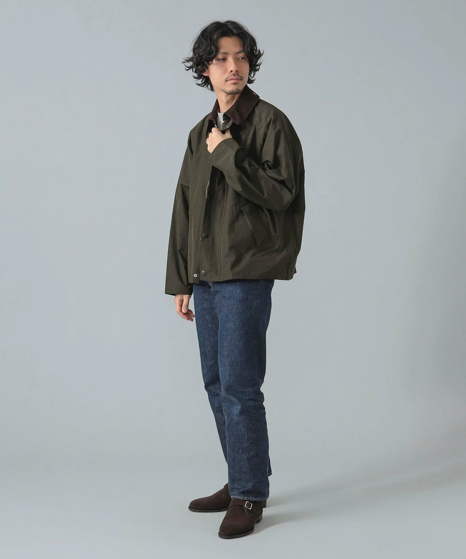 바버 Barbour x 빔스 BEMAS 별주 트랜스포트 피치 스킨 자켓 2컬러 이미지 6