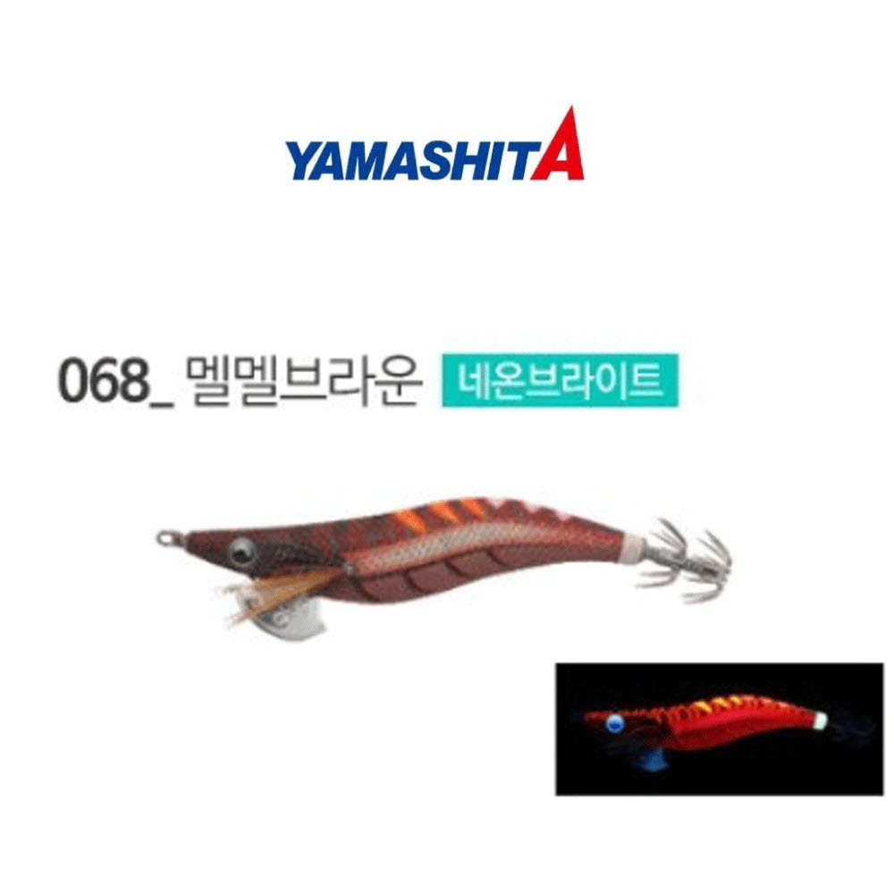 바다루어 야마시타 에기왕 네온브라이트 무늬오징어 팁런 수평 에기 에깅 슷테 루어 068, 3호 - 상품 이미지
