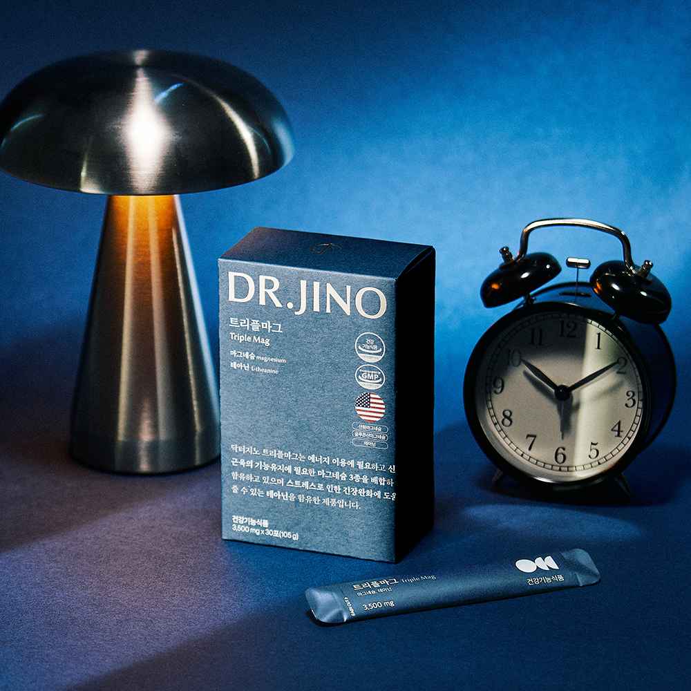 [34% 구매 혜택] 닥터지노 트리플마그 쌀발효 3종 마그네슘 테아닌 말레산 수면 스트레스 30포, 4개 상세 이미지 3