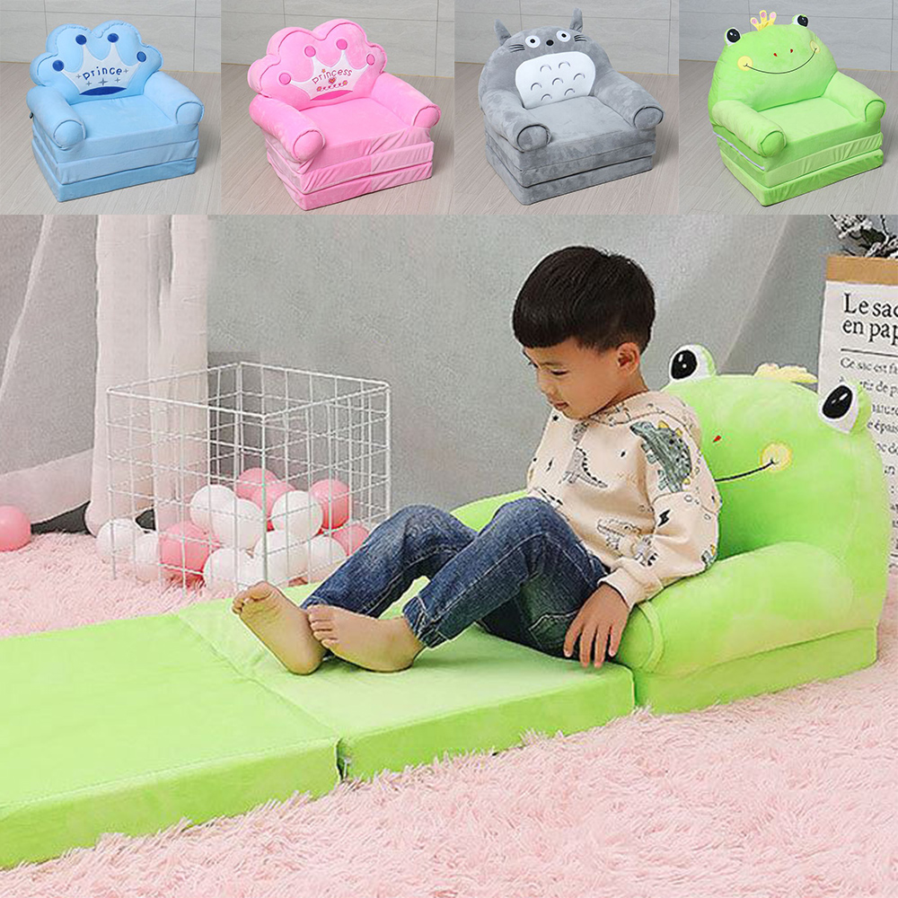 귀여운 3단 쇼파 접이식 캐릭터 어린이 낮잠 벨로아 침대