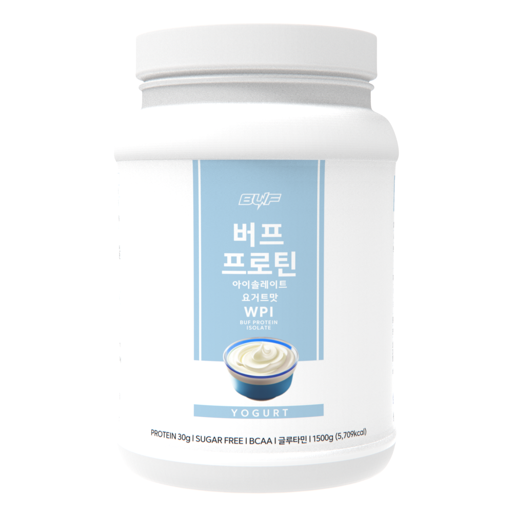버프프로틴 아이솔레이트 WPI 단백질 쉐이크 프로틴 단백질 보충제 요거트, 1.5kg, 1개 - 상품 이미지