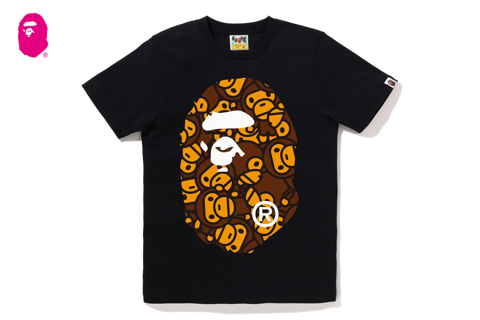 베이프 우먼즈 반팔티 ALL BABY MILO BIG APE HEAD TEE 3월 1주차 2L30-210-018 - 상세 이미지 4