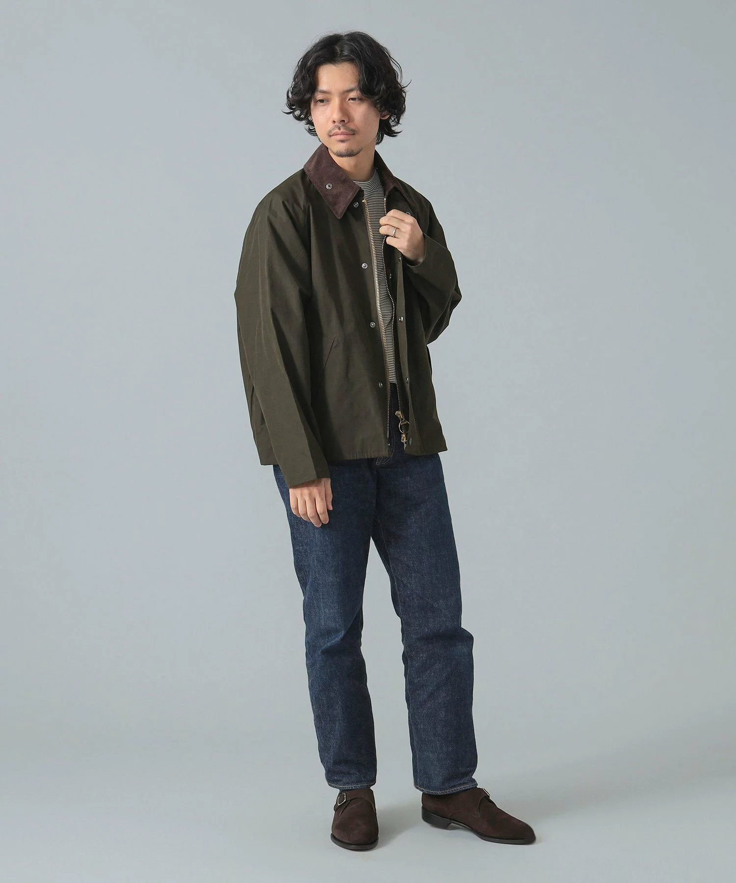 바버 Barbour x 빔스 BEMAS 별주 트랜스포트 피치 스킨 자켓 2컬러 - 상세 이미지 5