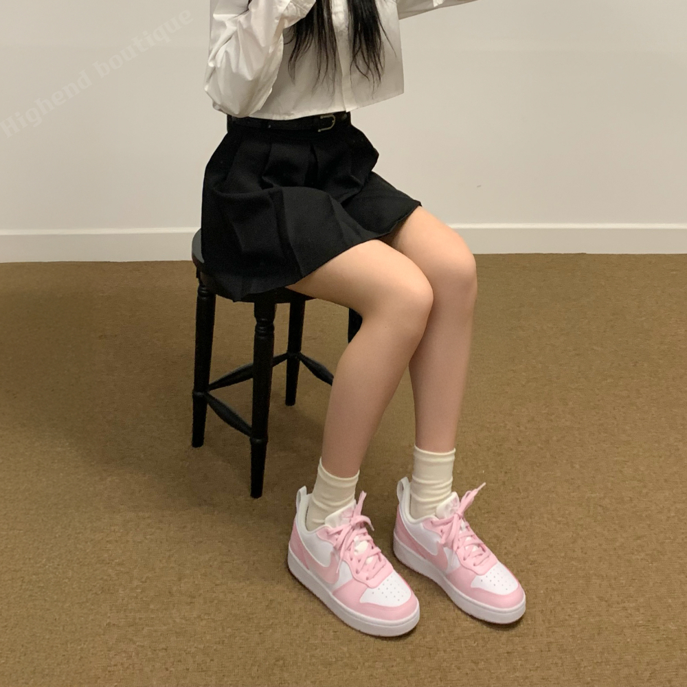 나이키 코트 버로우 로우 리크래프트 스니커즈 핑크 폼, 245 - 상세 이미지 4