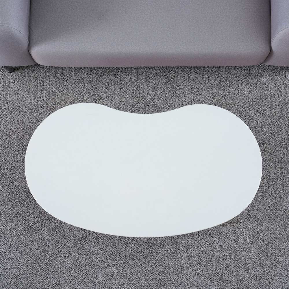 원목 접이식 좌식 테이블 거실 소파 좌탁 밥상 900x500mm, 화이트