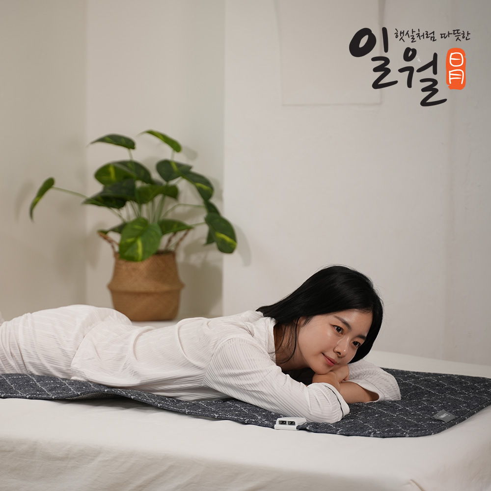 일월 전기매트 피치블로썸 초절전형 워셔블 탄소 카본매트 전기장판 전기요 싱글
