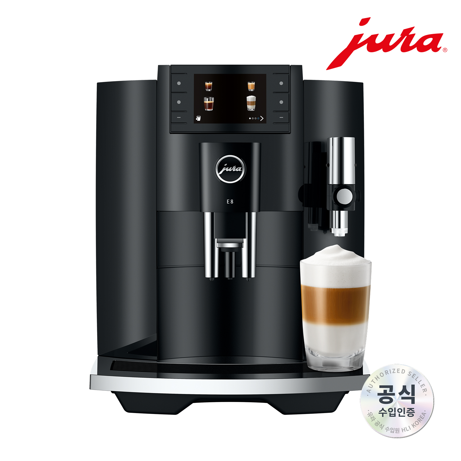 [유라] 전자동 커피머신 E8 G3 Pianoblack / Refined Grinding, Redefined Coffee - 상세 이미지 2