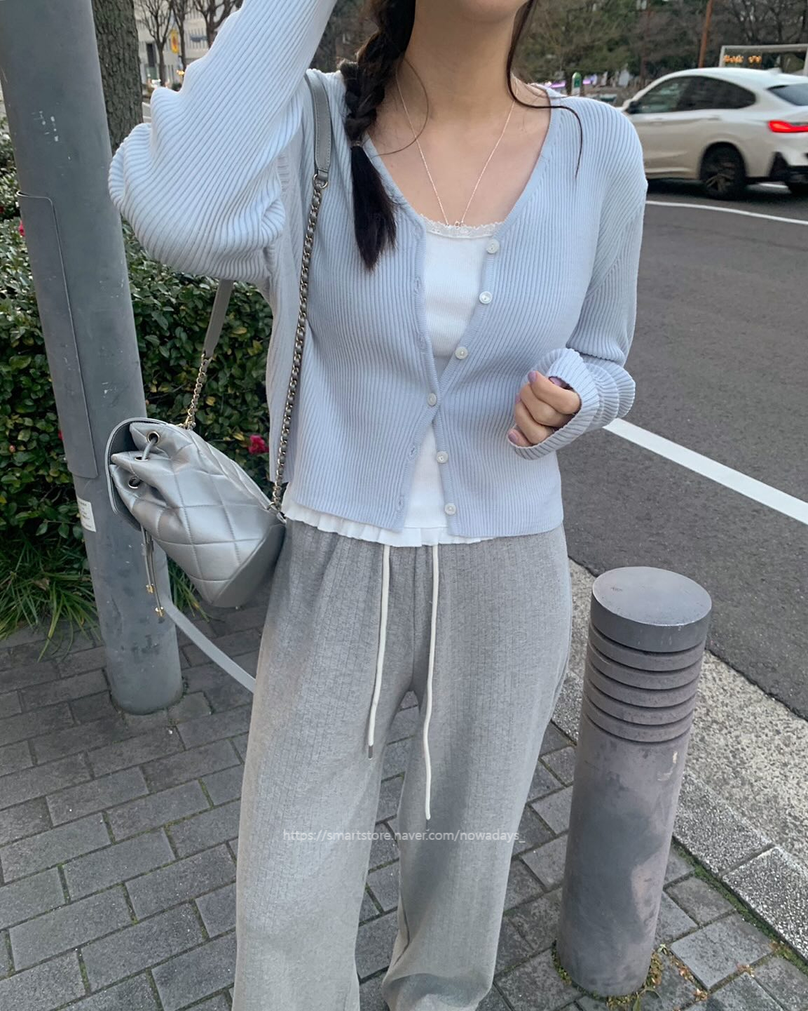 pyt 프리티영띵 펀칭 밴딩 팬츠 밴딩 일자 데일리 바지 (2col) 상세 이미지 12