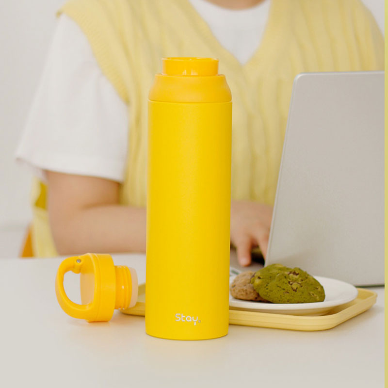 스테이24 앤드링 텀블러 800ml 핑크 여자 여성용 물병 옐로우 물통 책가방 이름각인 이미지 6
