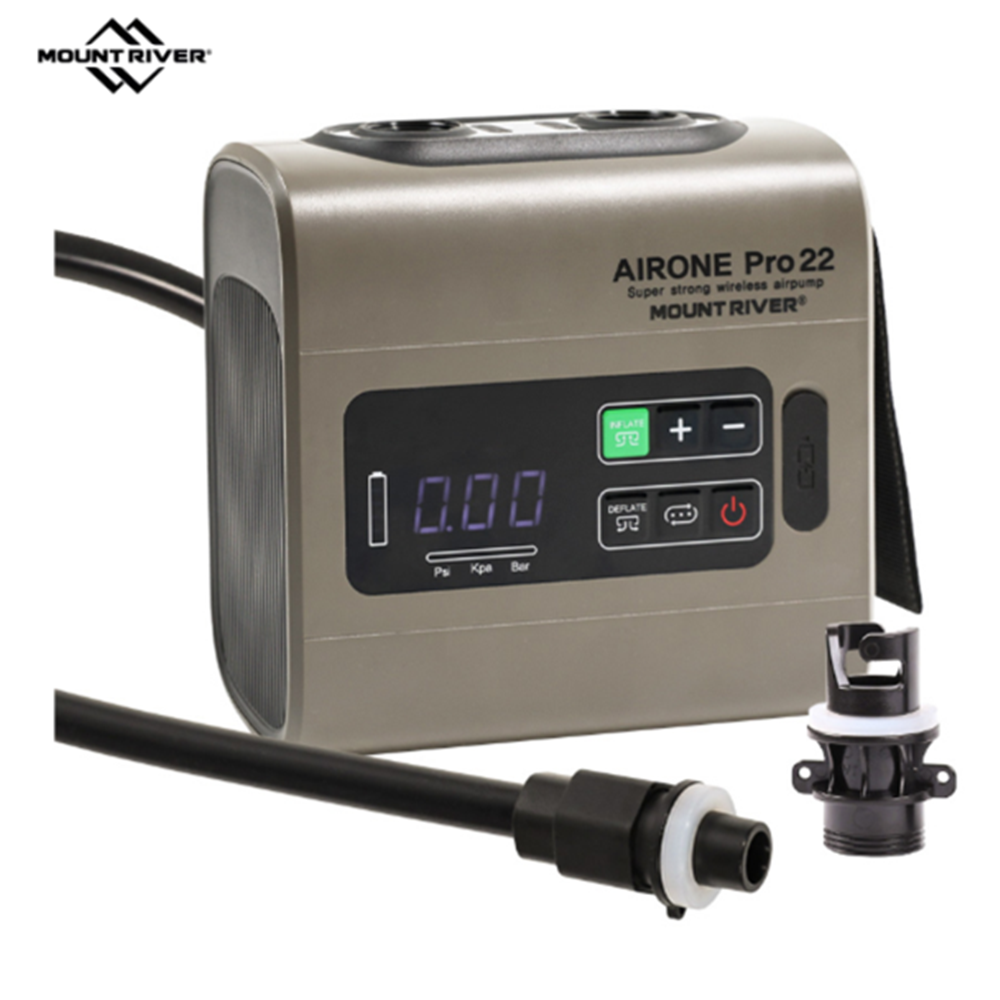 마운트리버 에어원 프로22 에어펌프 충전식 무선 캠핑 전동펌프