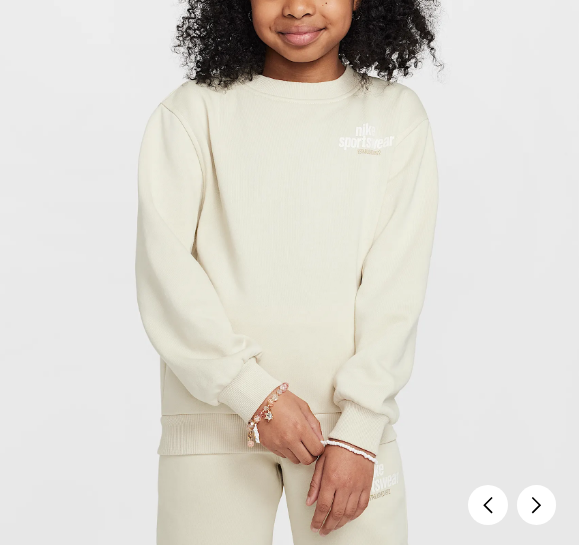 국내매장판 나이키 주니어 스포츠웨어 클럽 프렌치 테리 스웻셔츠 D4 HJ2674-234