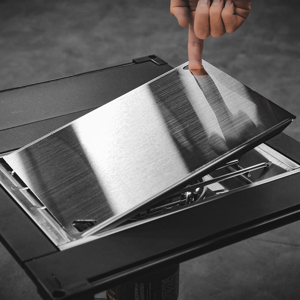 N.I.P 파워 플랫버너 상판 IN IGT 탑 플레이트 스테인리스 실버