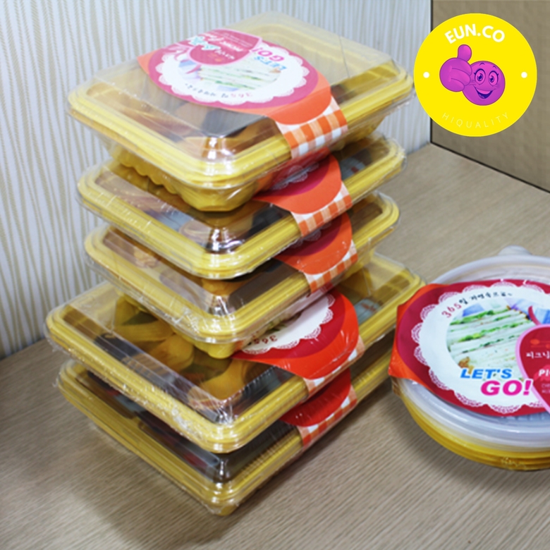 일회용 식기 샌드위치포장용기 크라프트도시락 소풍 피크닉 개별 - 메인 이미지