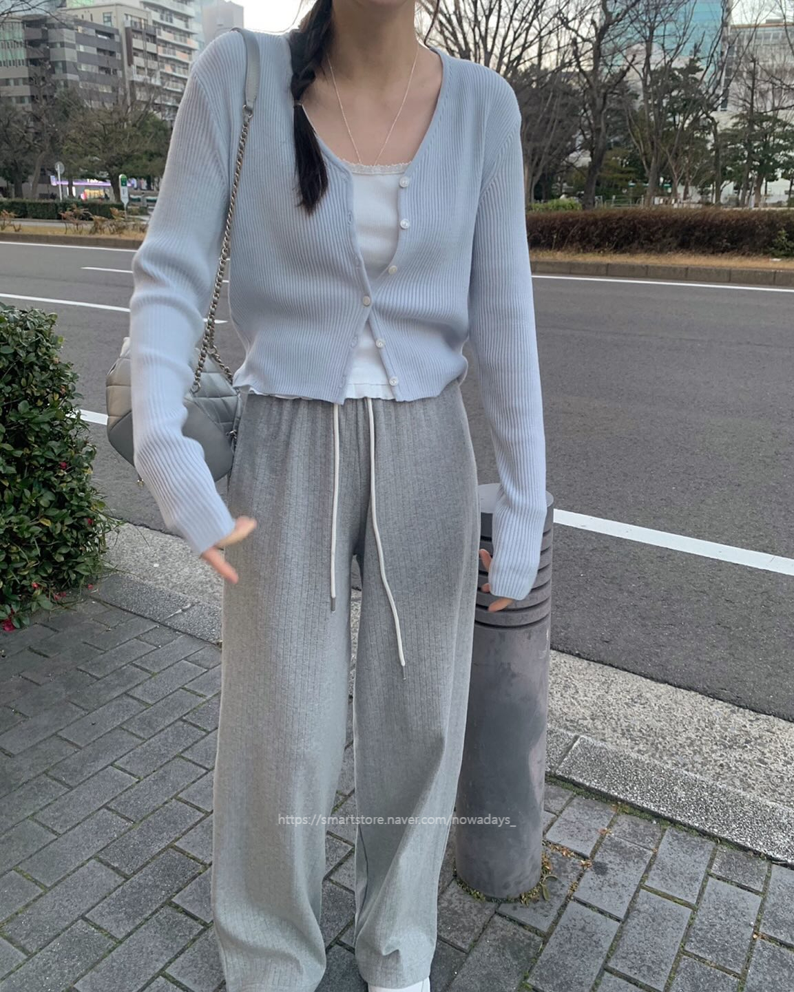 pyt 프리티영띵 펀칭 밴딩 팬츠 밴딩 일자 데일리 바지 (2col) 상세 이미지 22