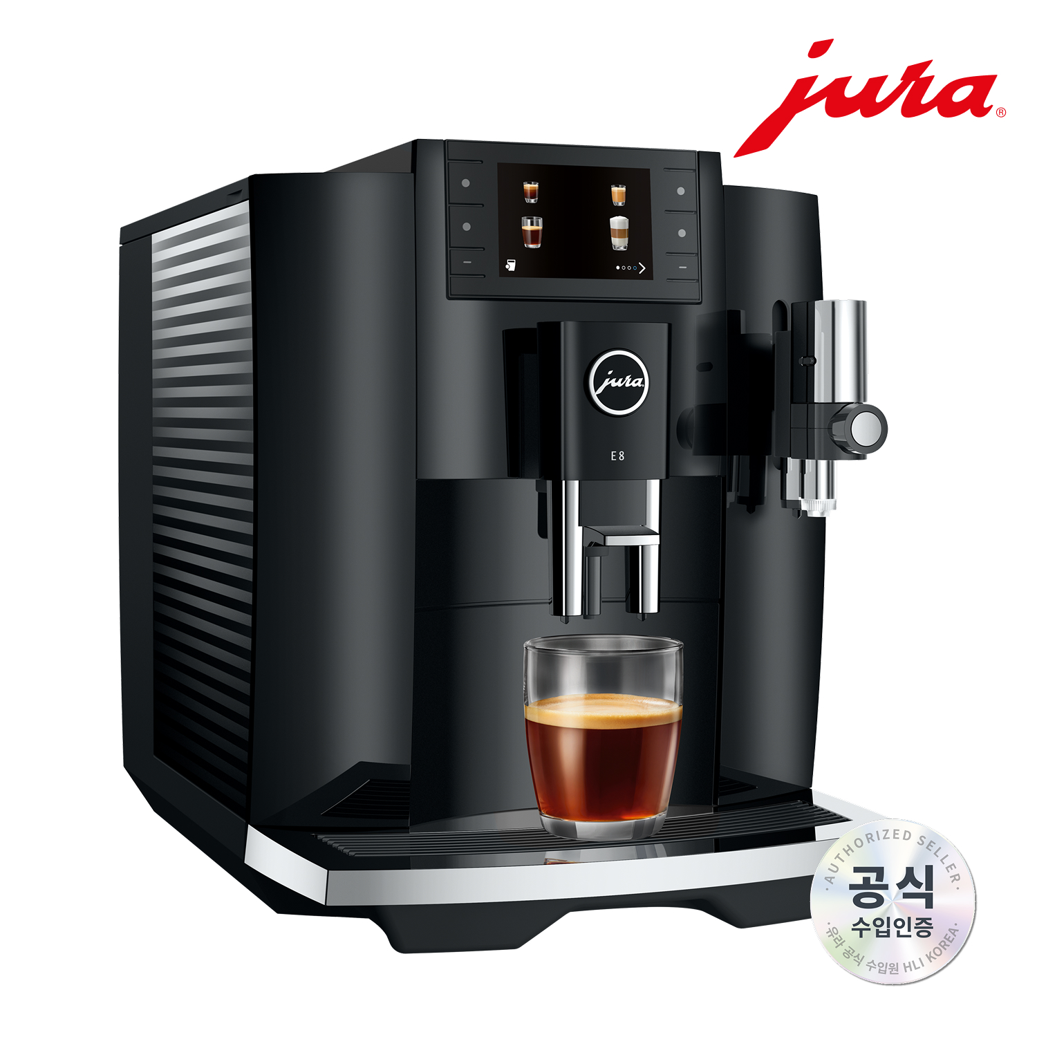 [유라] 전자동 커피머신 E8 G3 Pianoblack / Refined Grinding, Redefined Coffee