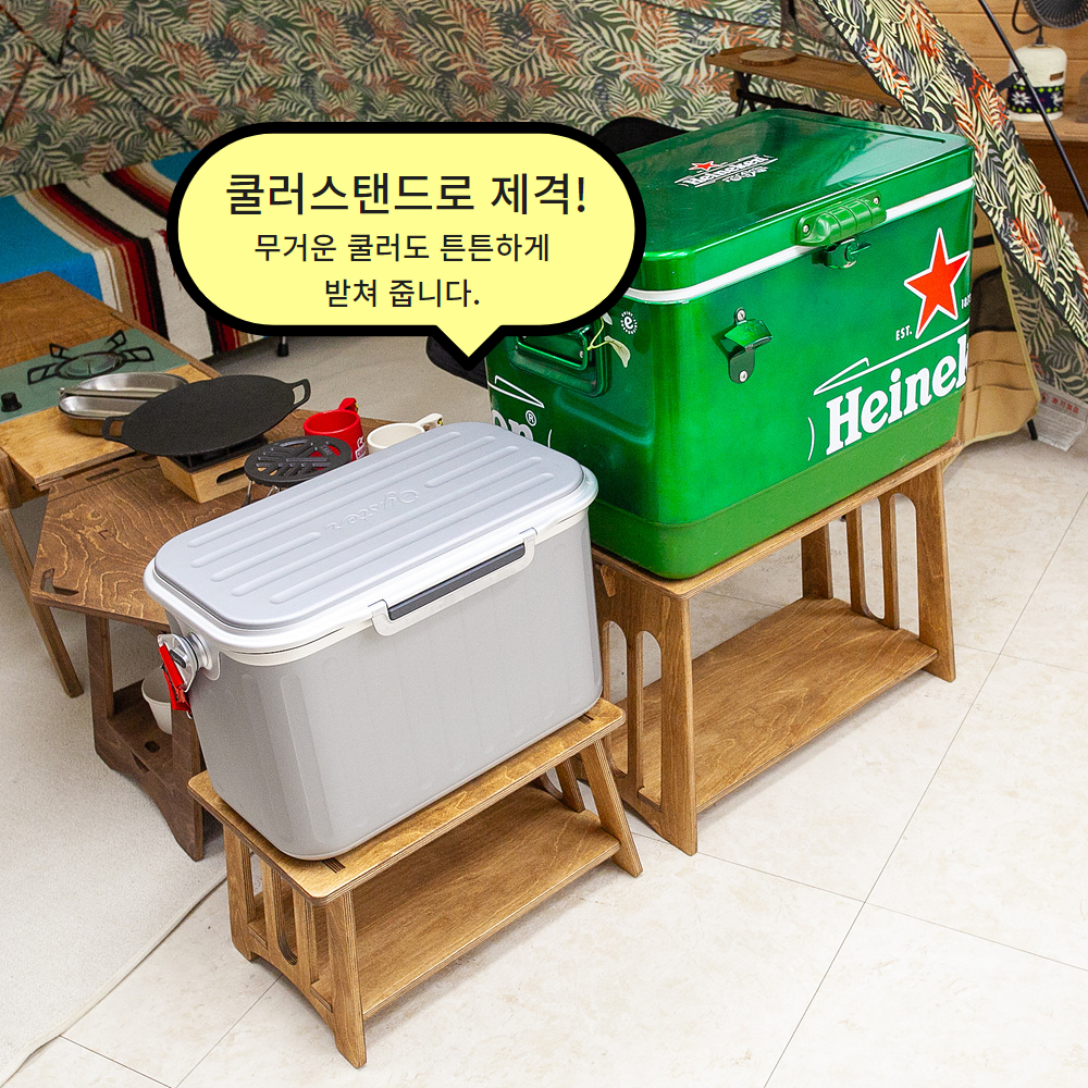 버터 캠핑 쿨러스탠드 멀티 받침대 가방포함 거치대 - 상세 이미지 4