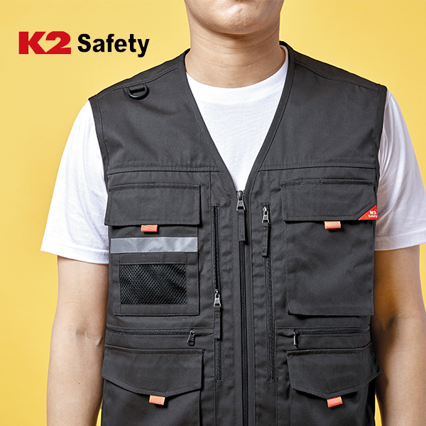 K2 세이프티 남성여름조끼 등산조끼 남자 작업복 S601 - 상품 이미지