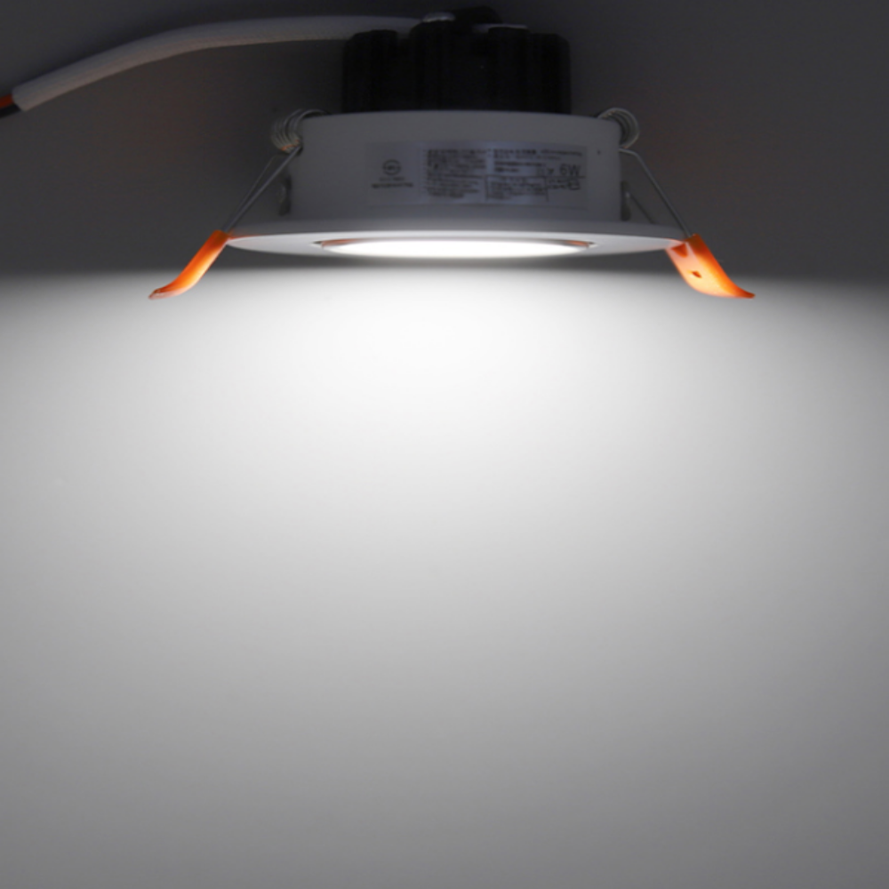 KS인증 LED COB 확산형 다운라이트 매립등 매입등 각도조절 6W, 전구색/5CM(2인치) - 상세 이미지 3