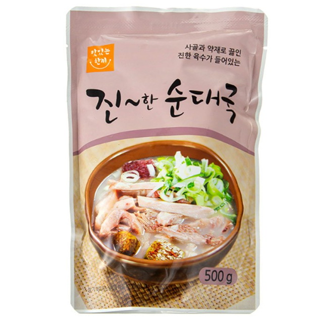 강창구찹쌀진순대 진한 순대국 2팩+2팩 : 사그담