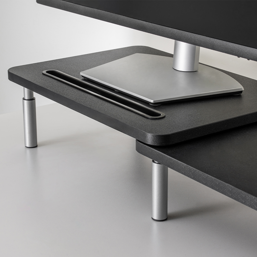 퍼플래빗 듀얼 모니터 받침대 각도 높이조절 3단