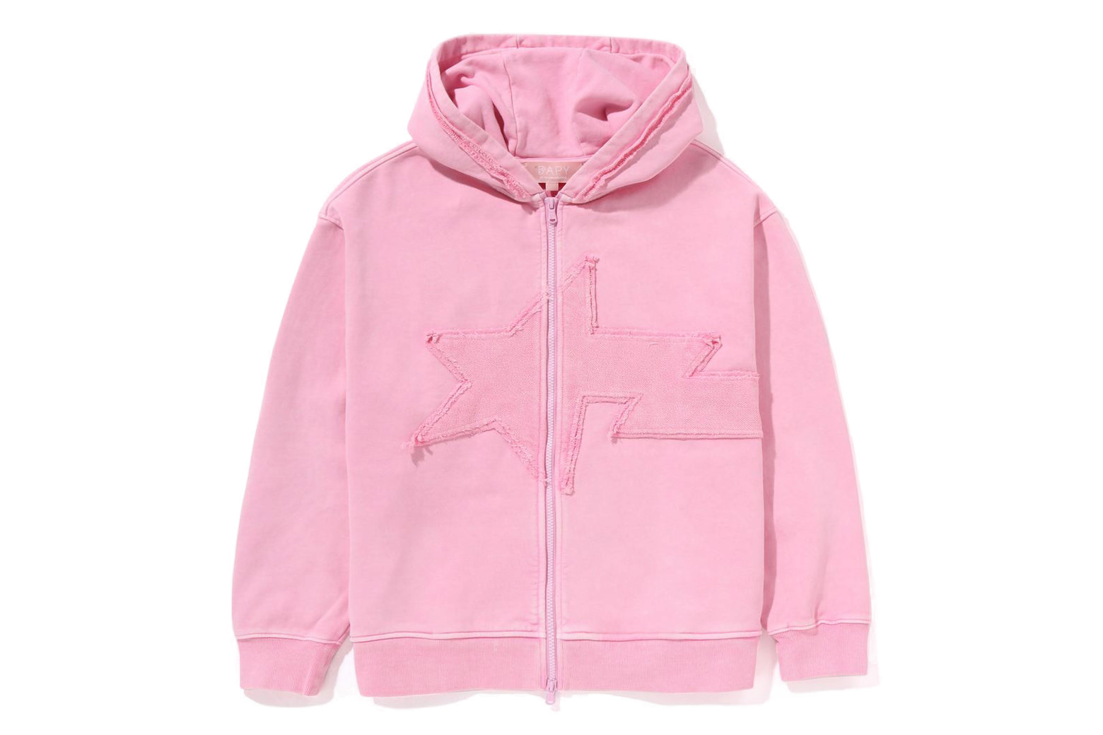베이프 우먼즈 후드집업 BAPY WASHED ZIP UP 3월 1주차 YL20-215-302 - 상세 이미지 2