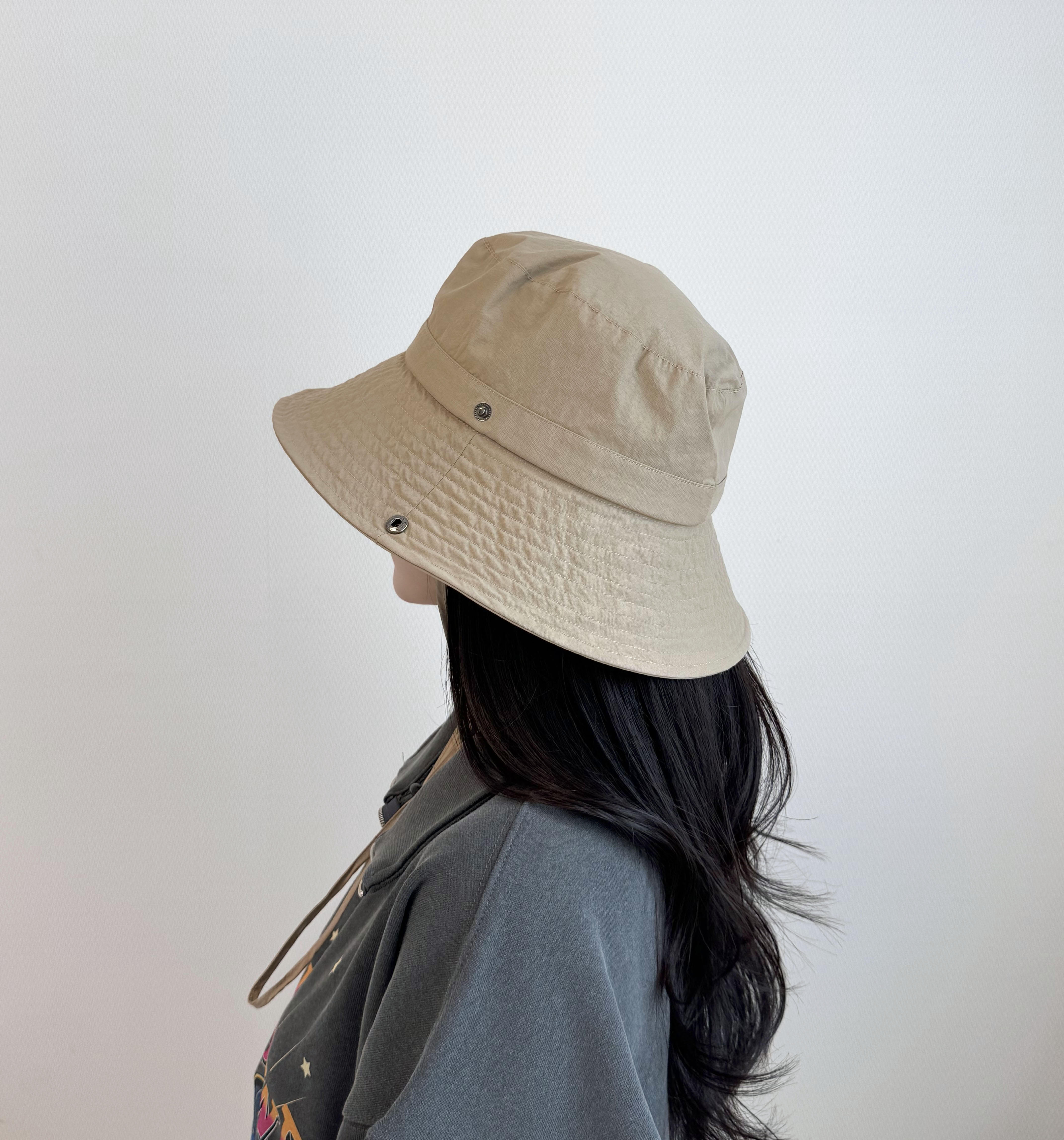 챙넓은 바스락 여름 남자 여성 벙거지 버킷햇 캠핑 물놀이 휴양지 비치 사파리 모자 상세 이미지 29