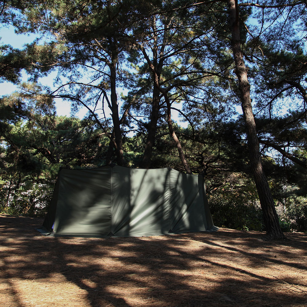 블루폴 하버 윈드스크린 캠핑 타프 사이드월 바람막이 자립형 사이트 가림막 720x160cm, 블랙