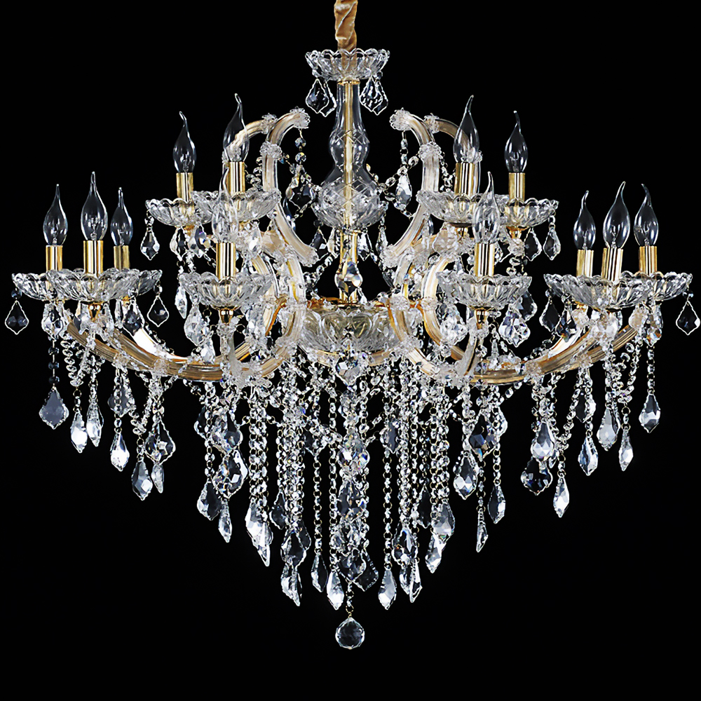 샹들리에 조명 샹드리에 대형 거실 크리스탈 샹제리제 15등 골드