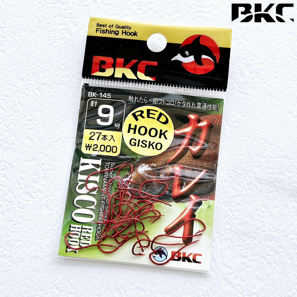 백경 도다리바늘 BK-145 9호, 레드 - 상품 이미지