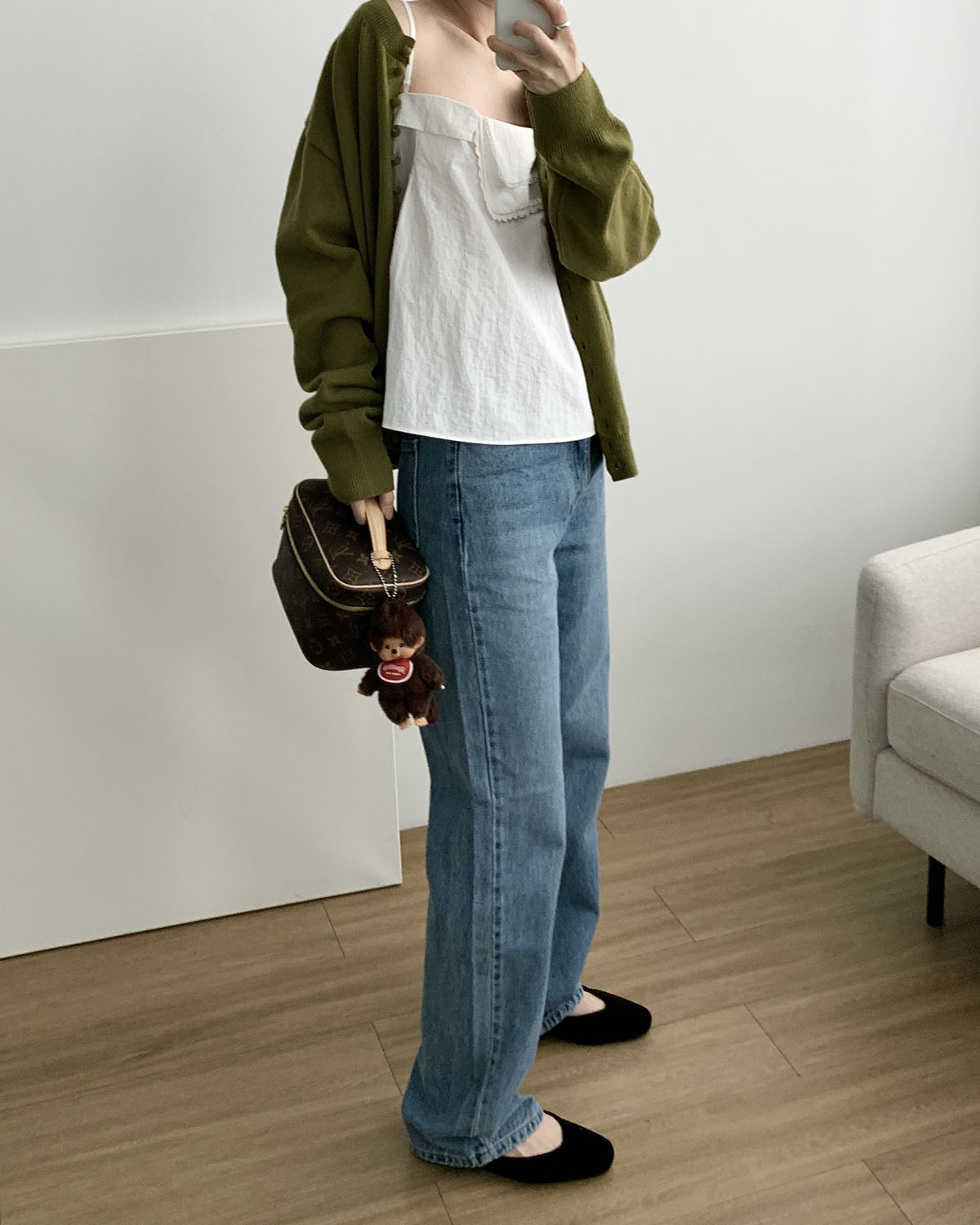 [SL당일] 드온도 리오셀 중청 데님 일자핏 청바지 - 상세 이미지 3