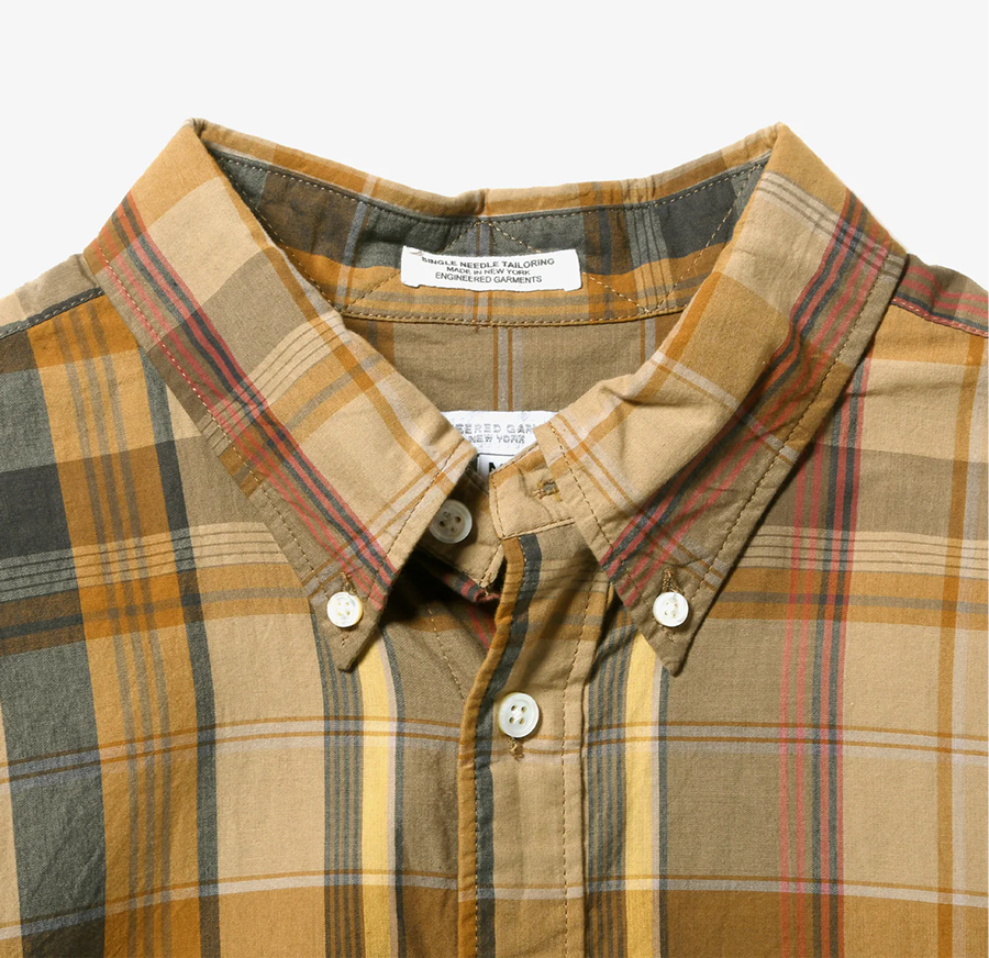 [국내배송] 엔지니어드가먼츠 19세기 BD 셔츠 - Madras Plaid QT007 - 상세 이미지 3