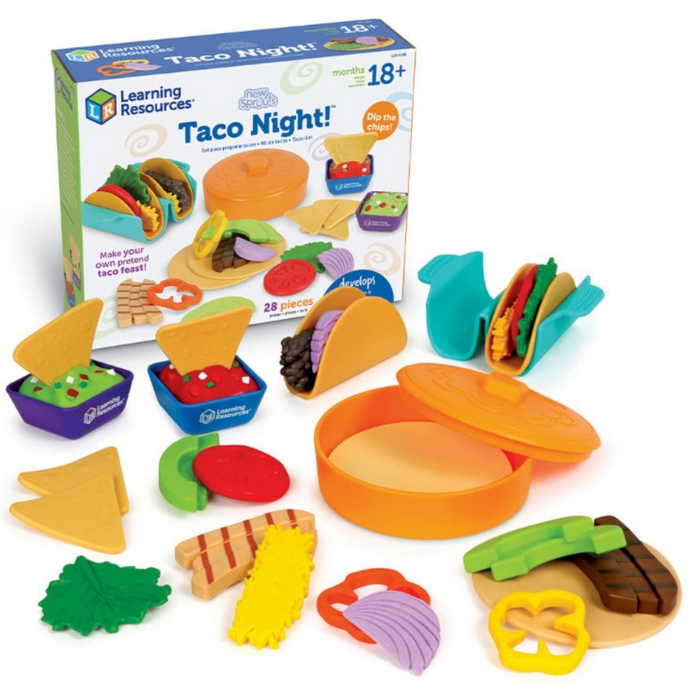 유아 주방놀이 소품 타코 햄버거 요리 만들기 순서 창의력 발달 역할 소꿉 놀이 장난감