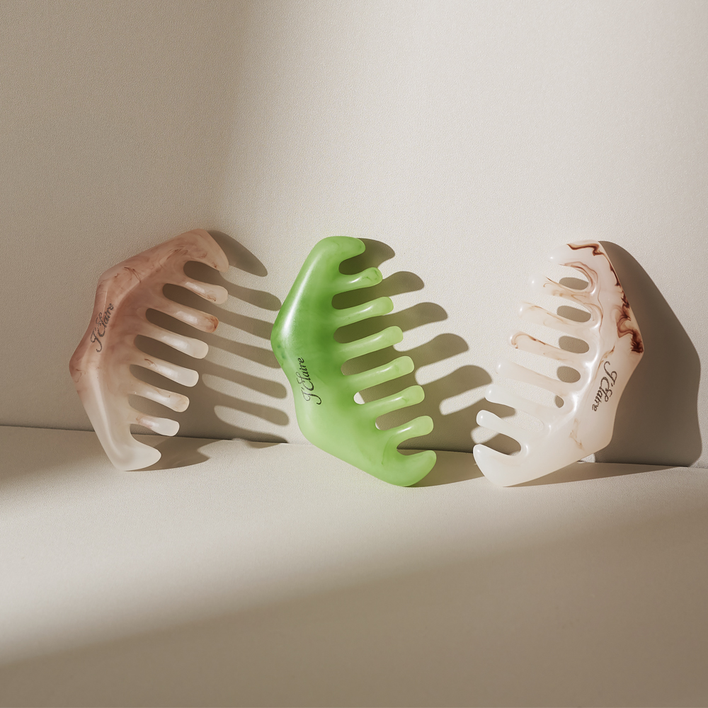 [1+1]제이끌레르 쓱 브러쉬 두피 괄사 마사지 마시지기 밀랍 헤어 전신 림프 경락 빗