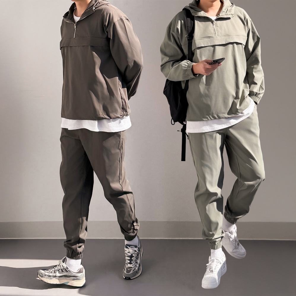 남자트레이닝세트 아노락세트 러닝복 우븐팬츠 - 상세 이미지 5