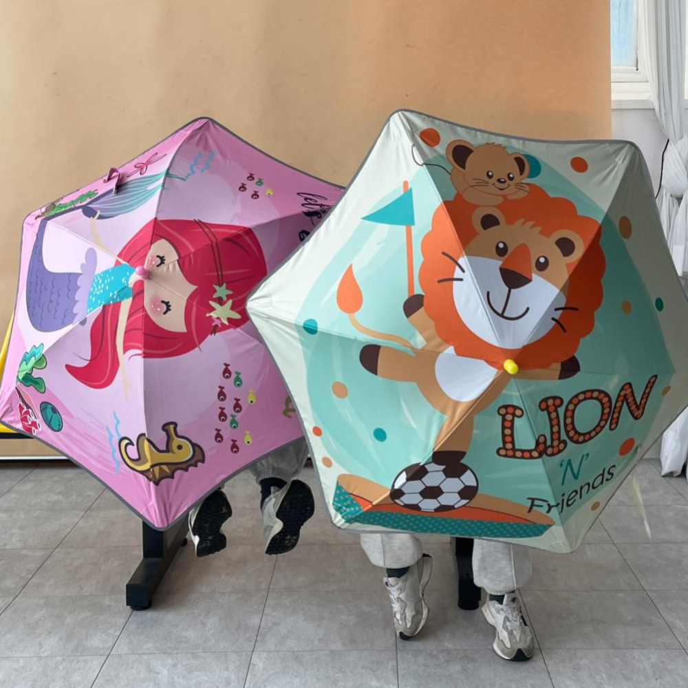 플루비아 어린이 안전 우산 아기 유아 아동 키즈 우산