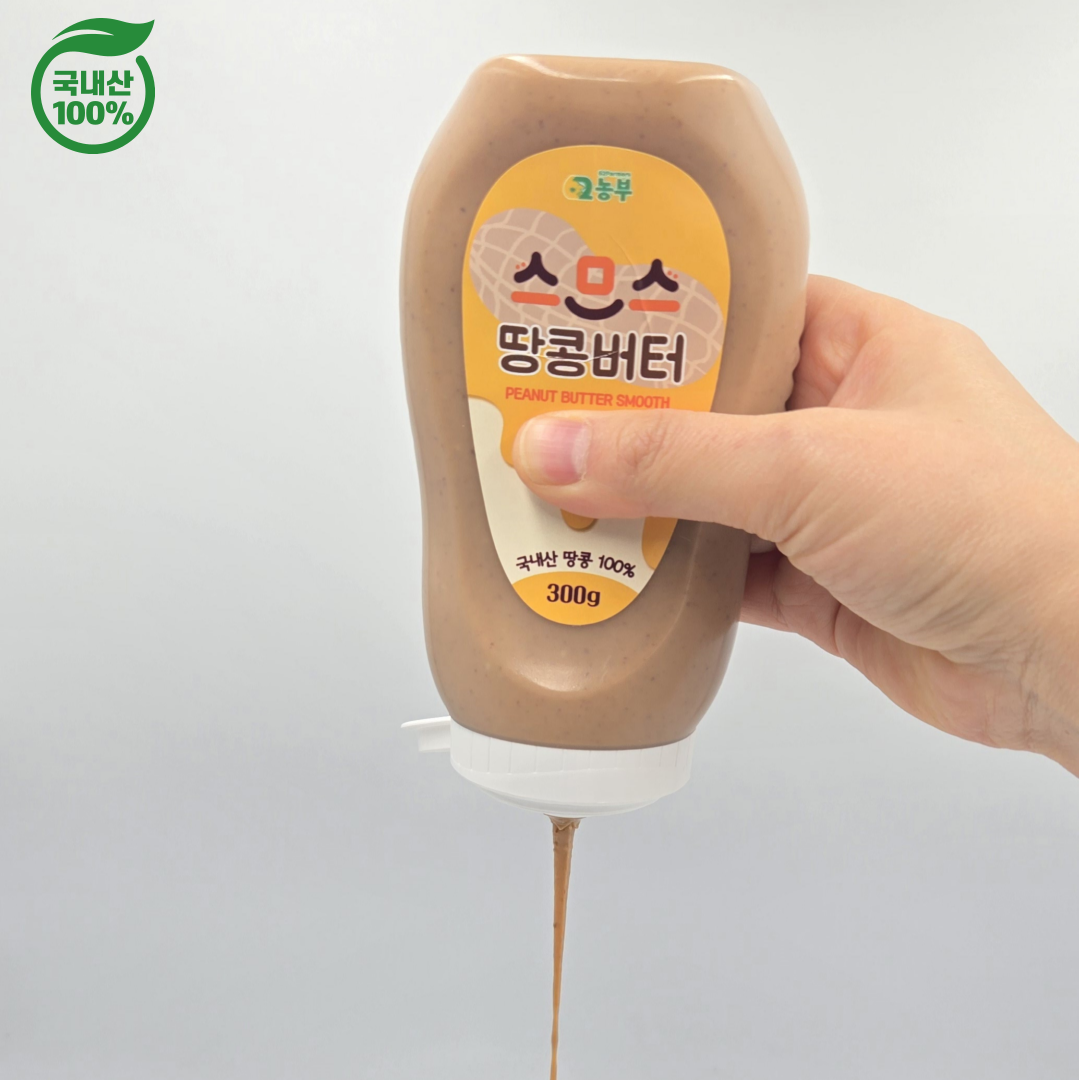 이엠푸드 국내산 짜먹는 땅콩 100% 스므스 땅콩버터 300g