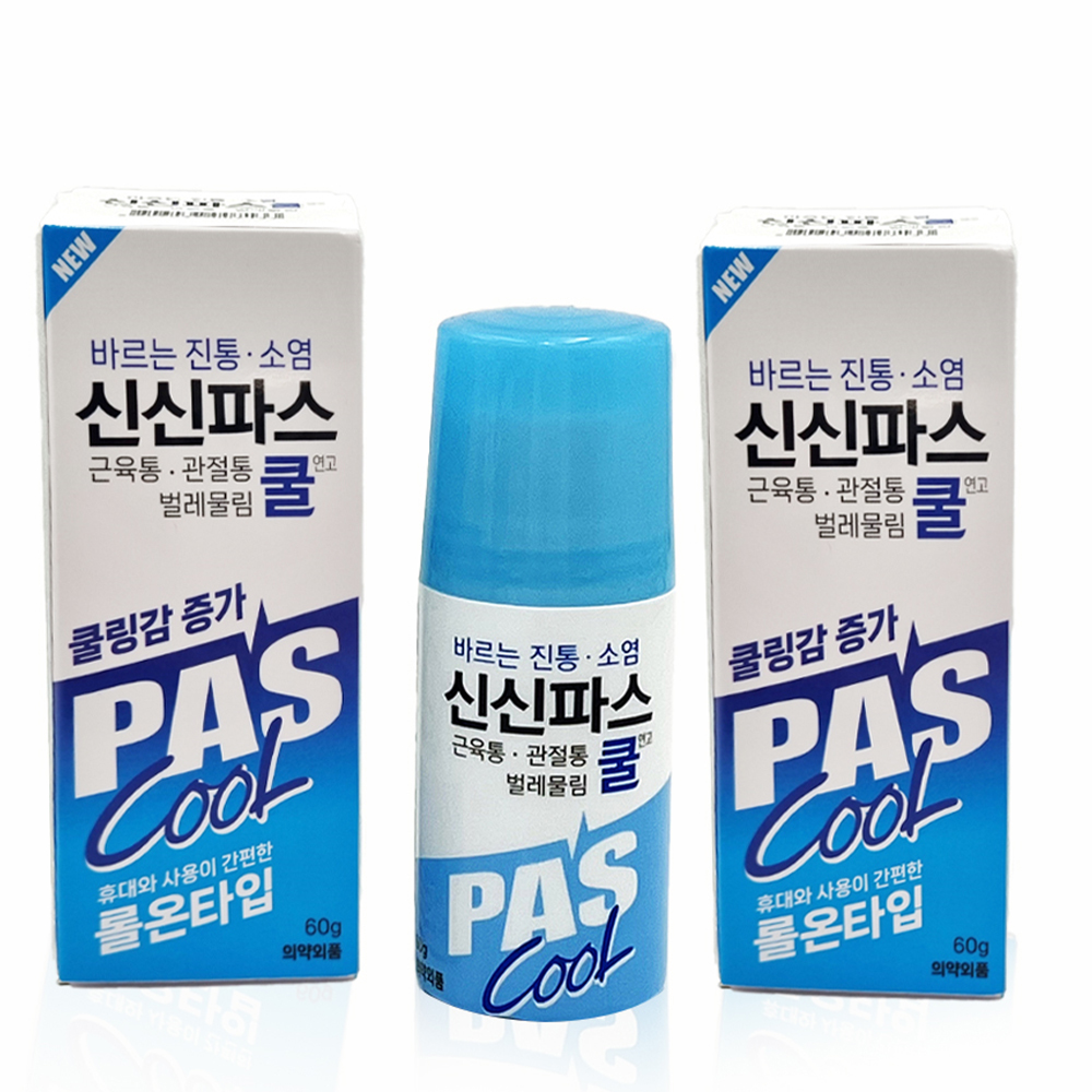 바르는 쿨 파스 60g 군대 군인 훈련소 근육통 관절통 벌레물림 진통 소염 연고 롤링 - 상품 이미지