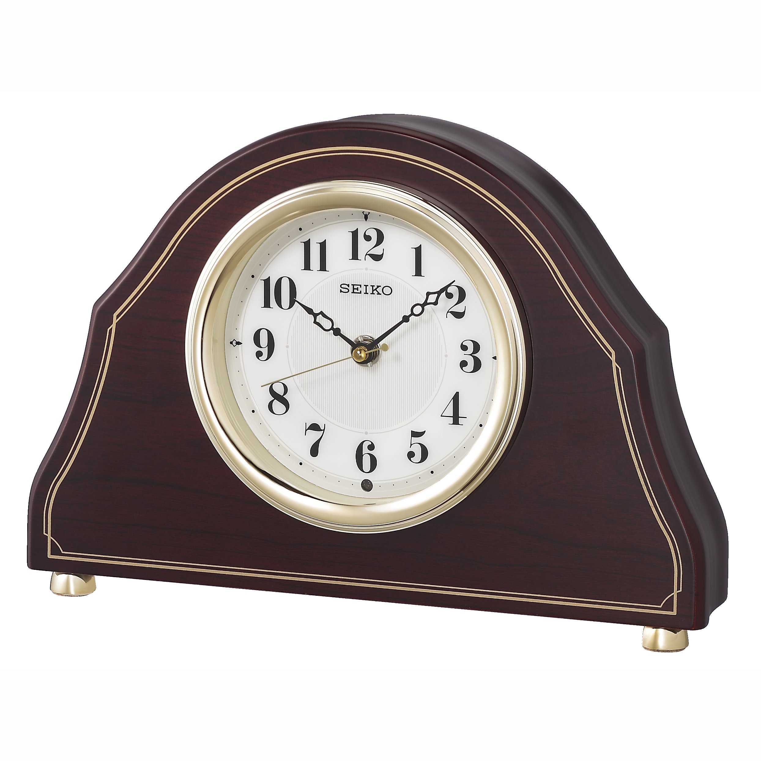 세이코 Seiko 엔틱 빈티지 전파시계 우드 탁상 시계 BZ239B - 상품 이미지