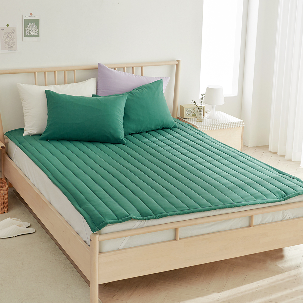 라몬떼 스테이 고정밴드 침대 패드 딥그린, SS(슈퍼싱글)