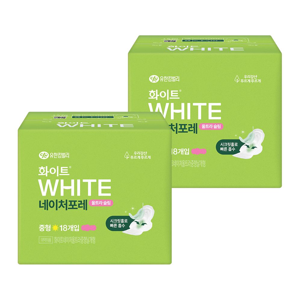 화이트 네이처포레 울날중18PX2팩 - 상품 이미지