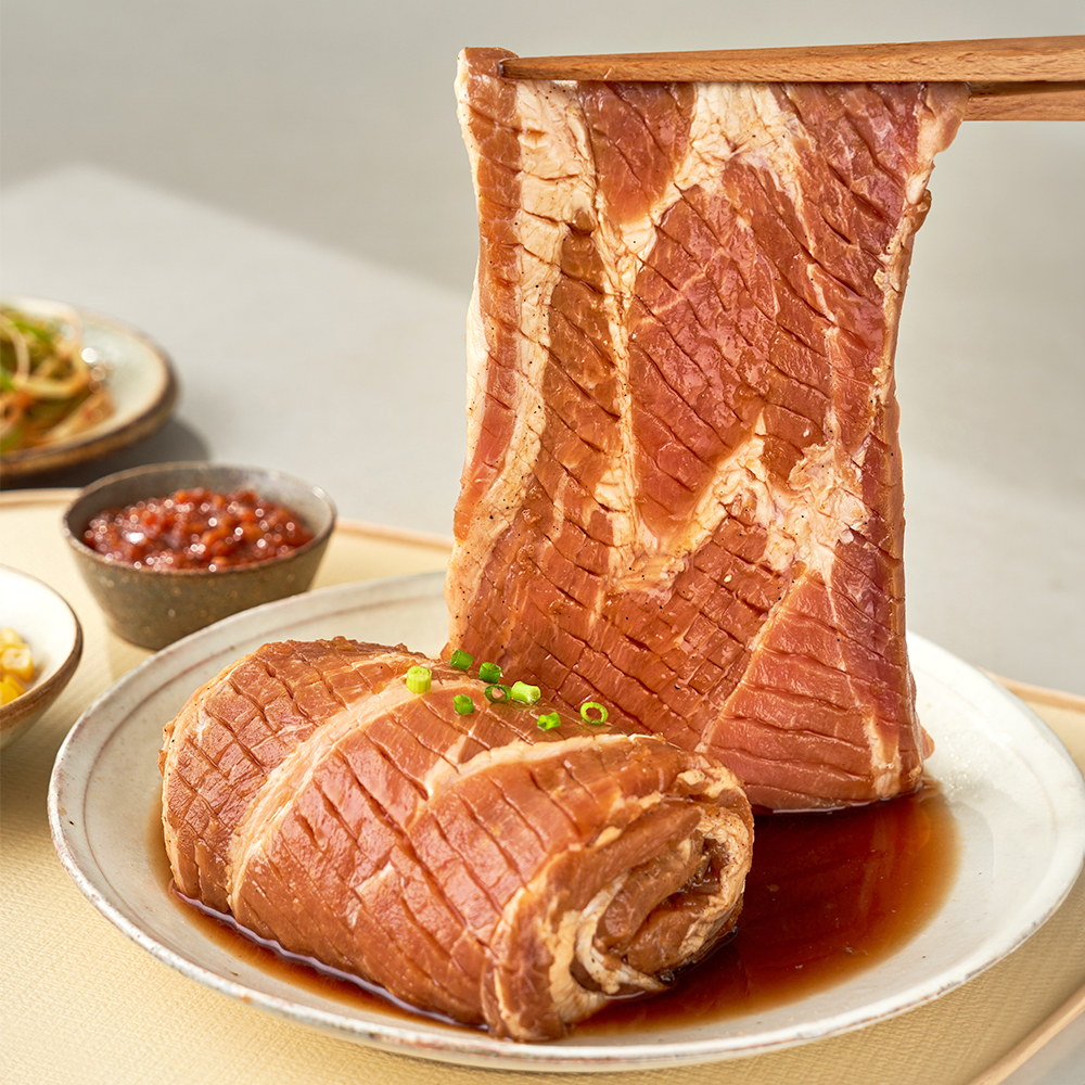 고른 멍석말이 왕구이 750g, 2팩 양념돼지갈비