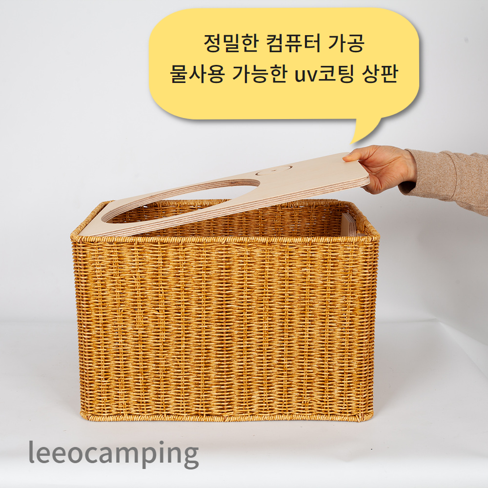라탄감성 차박개수대 캠핑싱크대 캠핑세면대 - 상세 이미지 4