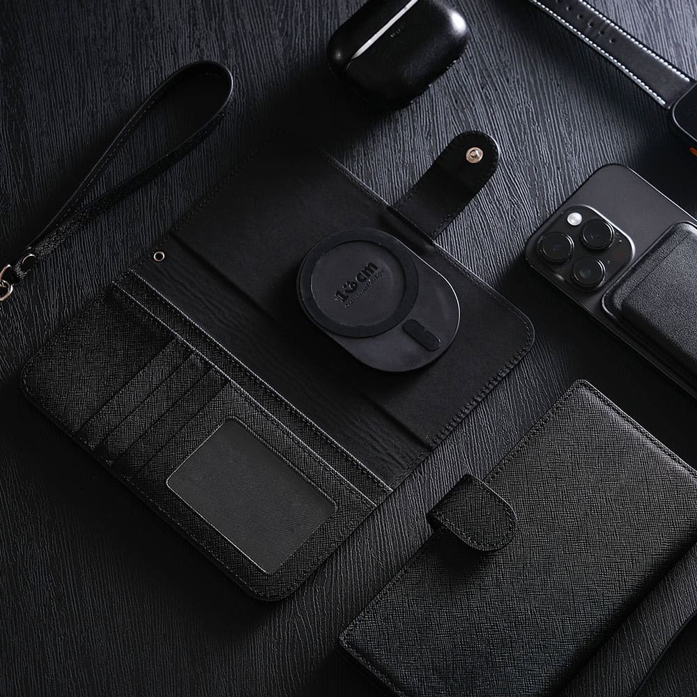 168cm 아이폰 맥세이프 다이어리 카드 지갑 사피아노 소가죽 케이스 레드, 아이폰 (전 기종 호환) - 상세 이미지 3