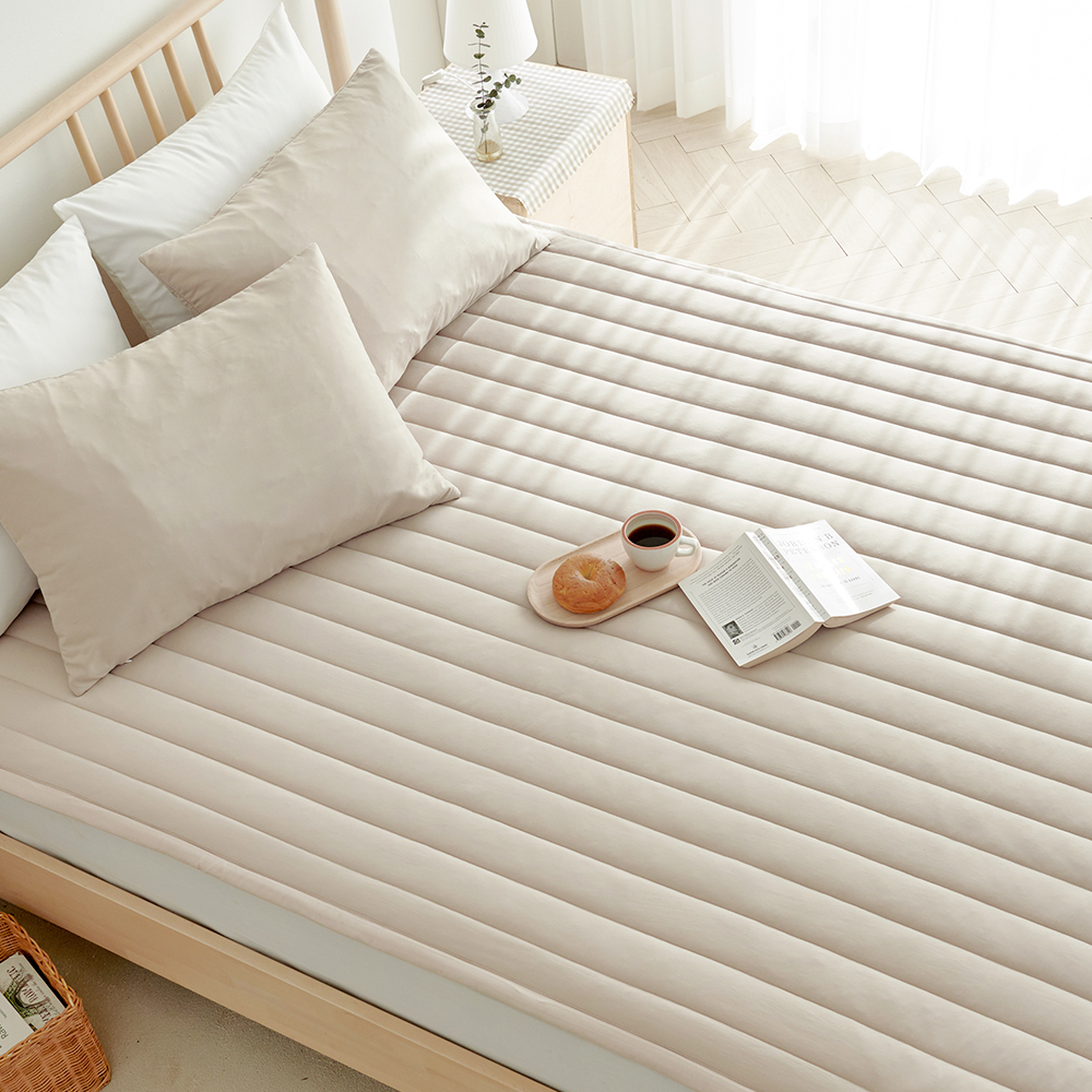 라몬떼 스테이 고정밴드 침대 패드 베이지, SS(슈퍼싱글)